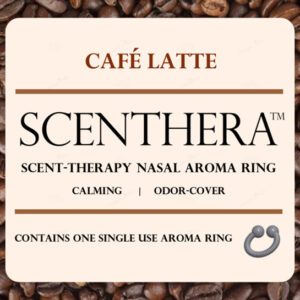 Café latte nasal aroma ring packaging.