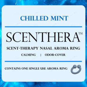 Scenthera chilled mint nasal aroma ring packaging.